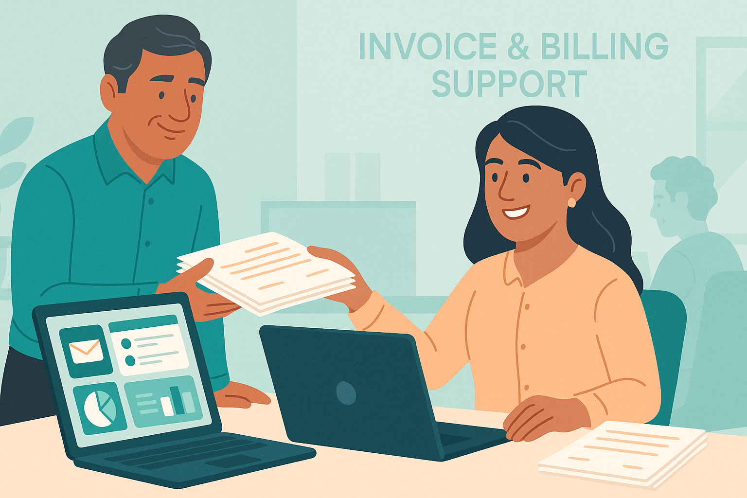 Virtual assistant for invoicing and billing in India