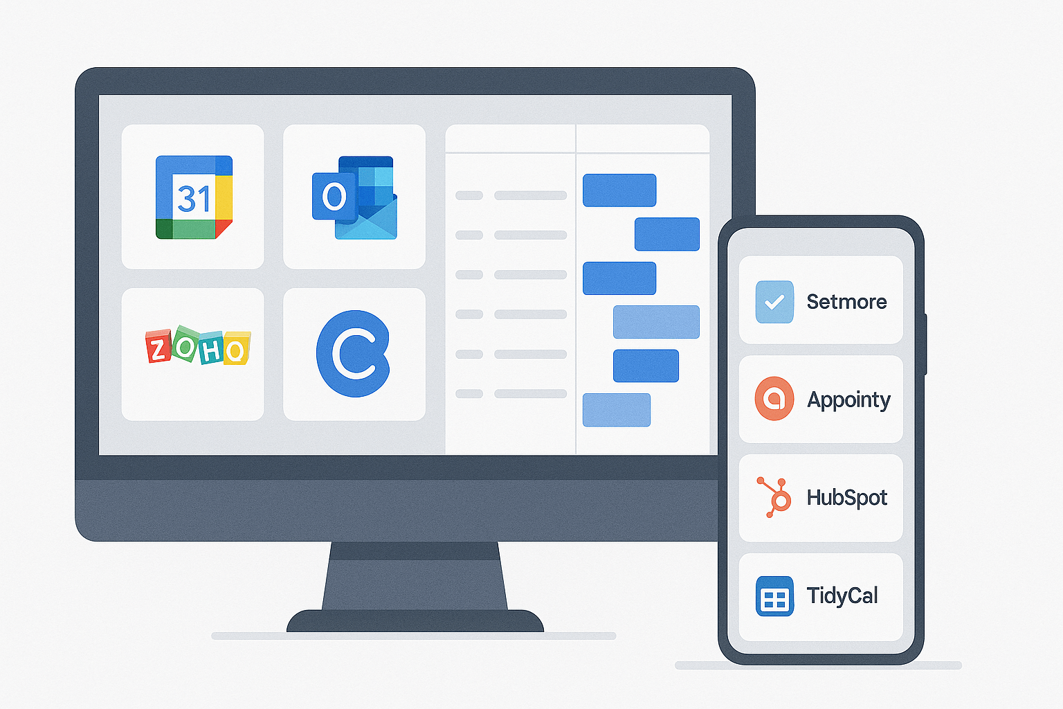 Calendar and scheduling tools we work with
